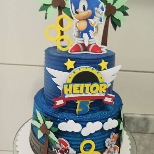 Arquivo de Corte Topo de Bolo Sonic
