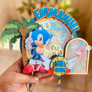 Arquivo de Corte Topo de Bolo Sonic