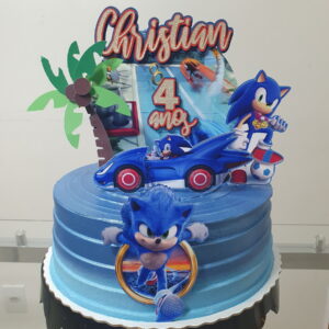 Arquivo de Corte Topo de Bolo Sonic