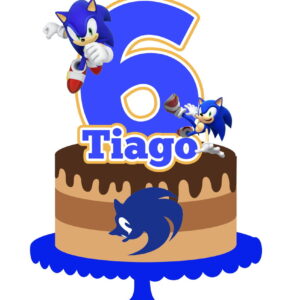 Arquivo de Corte Topo de Bolo Sonic