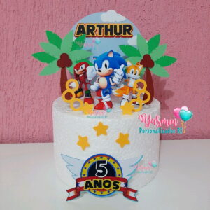 Arquivo de Corte Topo de Bolo Sonic