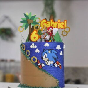 Arquivo de corte topo de bolo - Sonic