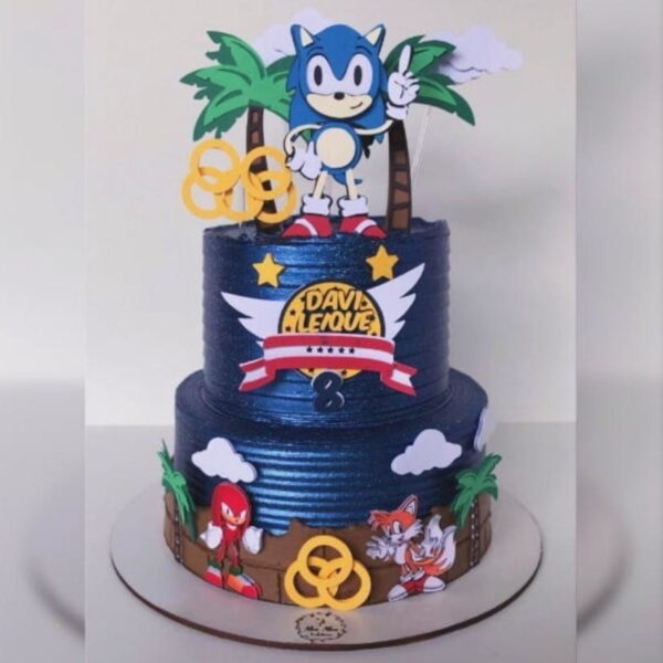 Arquivo de Corte Topo de Bolo Sonic