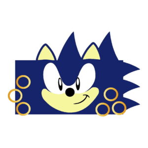 Arquivo de Corte Topo de Bolo Sonic Camadas
