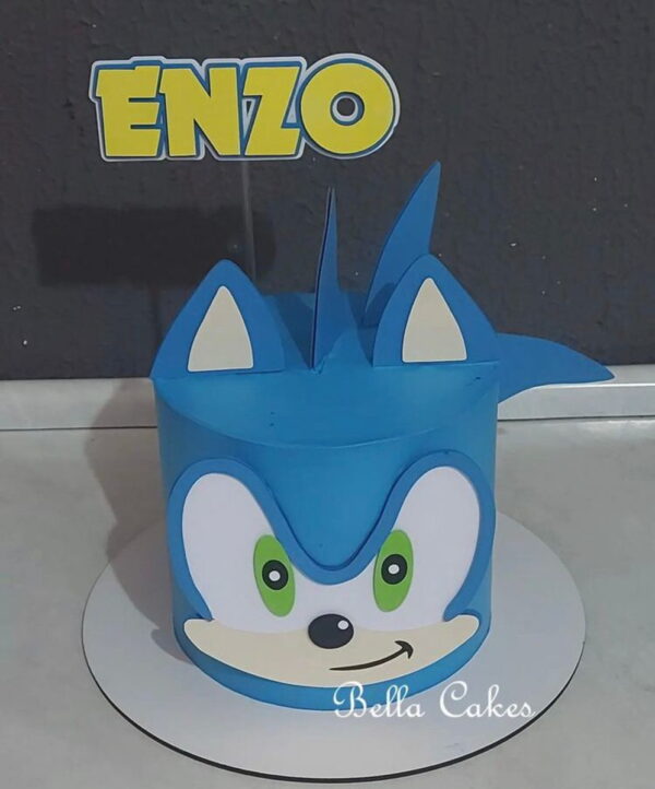 Arquivo de corte Topo de bolo Sonic - Camadas