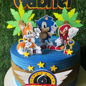 Arquivo de corte topo de bolo Sonic