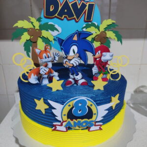 Arquivo De Corte Topo De Bolo Sonic