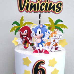 Arquivo de Corte STUDIO - Topo de Bolo Sonic (R097)