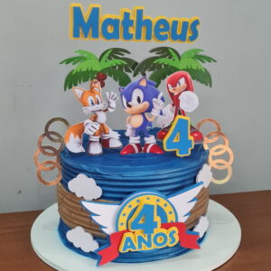 Arquivo de Corte Topo de Bolo Sonic Personagens