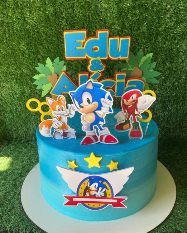 Arquivo De Corte Topo De Bolo Sonic
