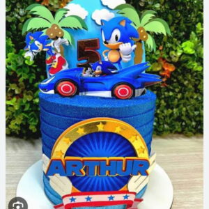 Arquivo de Corte Topo de Bolo Sonic