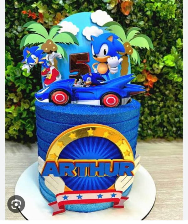Arquivo de Corte Topo de Bolo Sonic