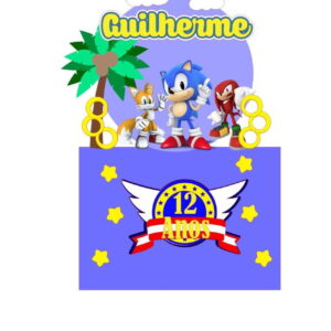 ARQUIVO DE CORTE TOPO DE BOLO Sonic