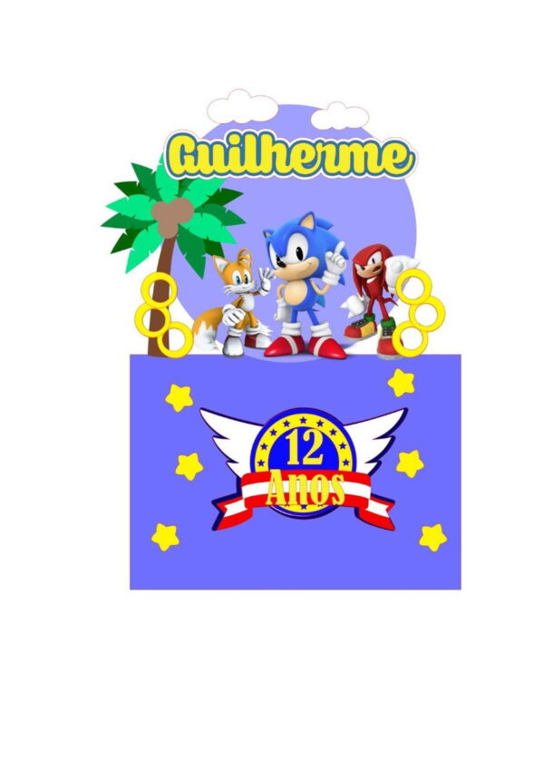 ARQUIVO DE CORTE TOPO DE BOLO Sonic