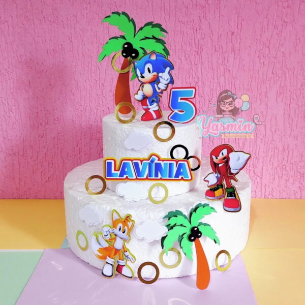 Arquivo De Corte Topo De Bolo Sonic