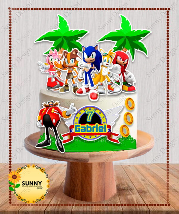 Arquivo de corte topo de bolo sonic