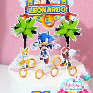 Arquivo de Corte Topo de Bolo Sonic