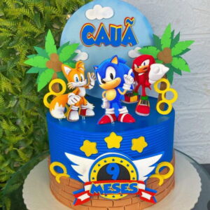 Arquivo de Corte Topo de Bolo Sonic