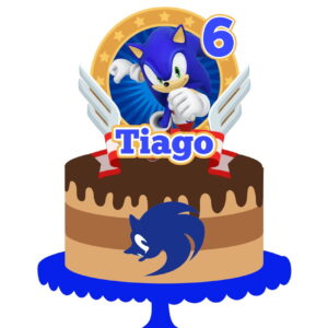 Arquivo de Corte Topo de Bolo Sonic