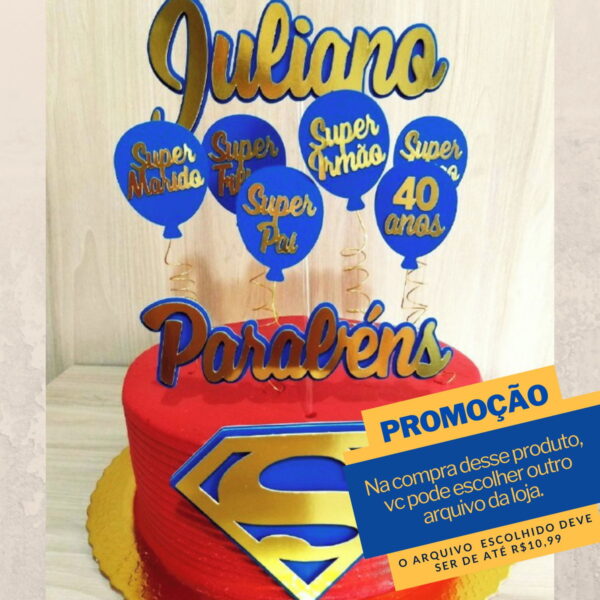 Arquivo De Corte Topo De Bolo Super Homem