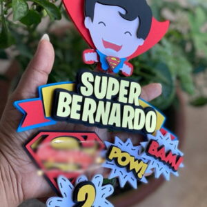 Arquivo de Corte Topo de Bolo Super Homem