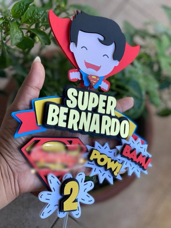 Arquivo de Corte Topo de Bolo Super Homem