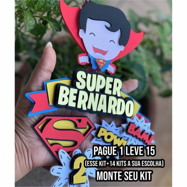 Arquivo de Corte Topo de Bolo Super Homem 2