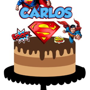 Arquivo de Corte Topo de Bolo Super Homem