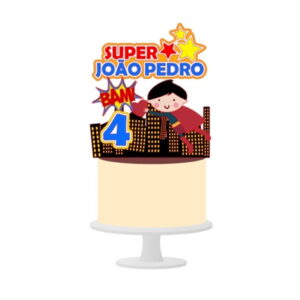 Arquivo de Corte Topo de Bolo Super Homem