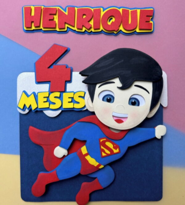Arquivo de Corte Topo de Bolo Super Homem Superman Baby