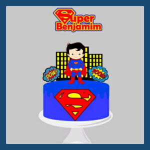 Arquivo de corte :topo de bolo Super Man