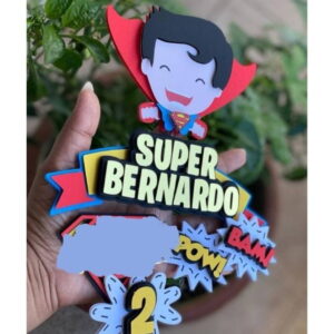 Arquivo de Corte Topo de Bolo Super Man Baby Studio #2186
