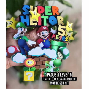 Arquivo de Corte Topo de Bolo Super Mario 1