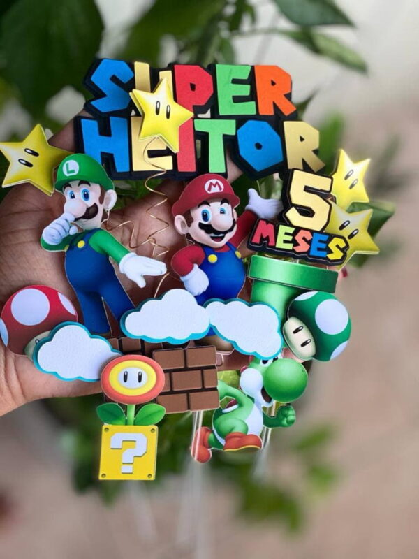 Arquivo de Corte - Topo de Bolo (Super Mario) 1