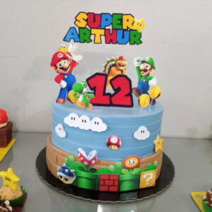 Arquivo de corte topo de bolo super Mario 2x1