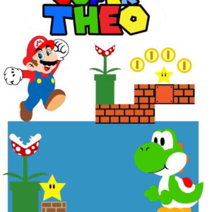 ARQUIVO DE CORTE TOPO DE BOLO SUPER MARIO
