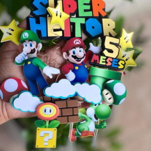 Arquivo de Corte Topo de Bolo Super Mário