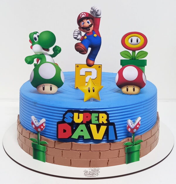 Arquivo de Corte - Topo de Bolo Super Mario