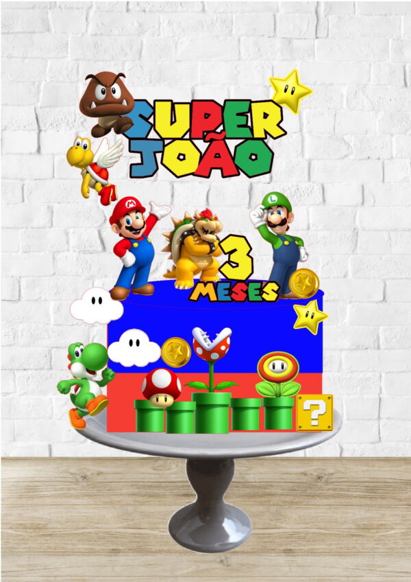 Arquivo de Corte Topo de Bolo Super Mario