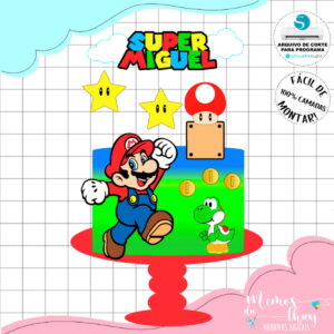 Arquivo de Corte: Topo de Bolo Super Mario Bros 008