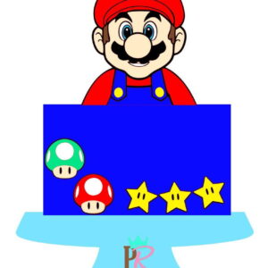 Arquivo de corte topo de bolo Super Mario Bros 03