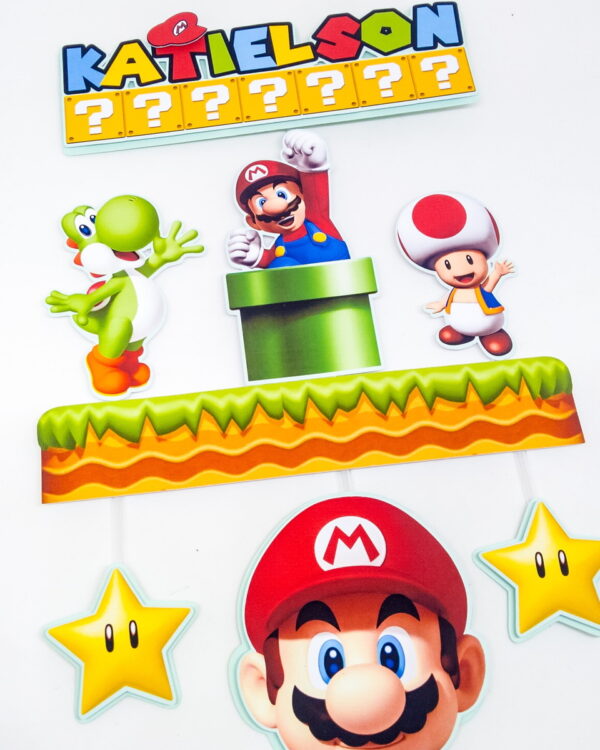 Arquivo de corte topo de bolo Super Mario Bros