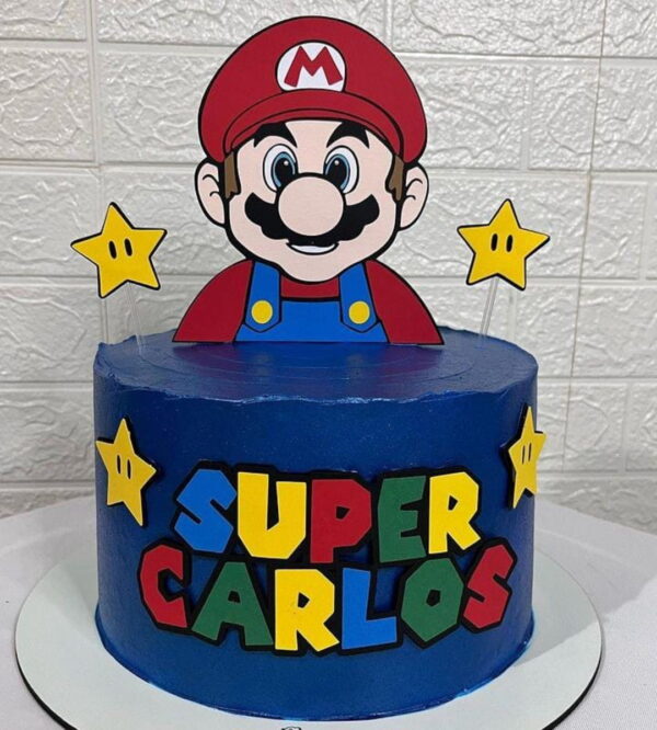 Arquivo de Corte Topo de Bolo Super Mario Camada