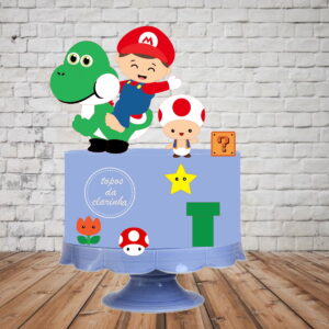 Arquivo de Corte Topo de Bolo Super Mario Camada