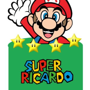 Arquivo de Corte Topo de Bolo Super Mario Camadas