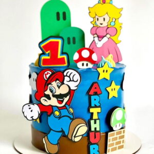 Arquivo de Corte Topo de Bolo Super Mario em Camadas 1168