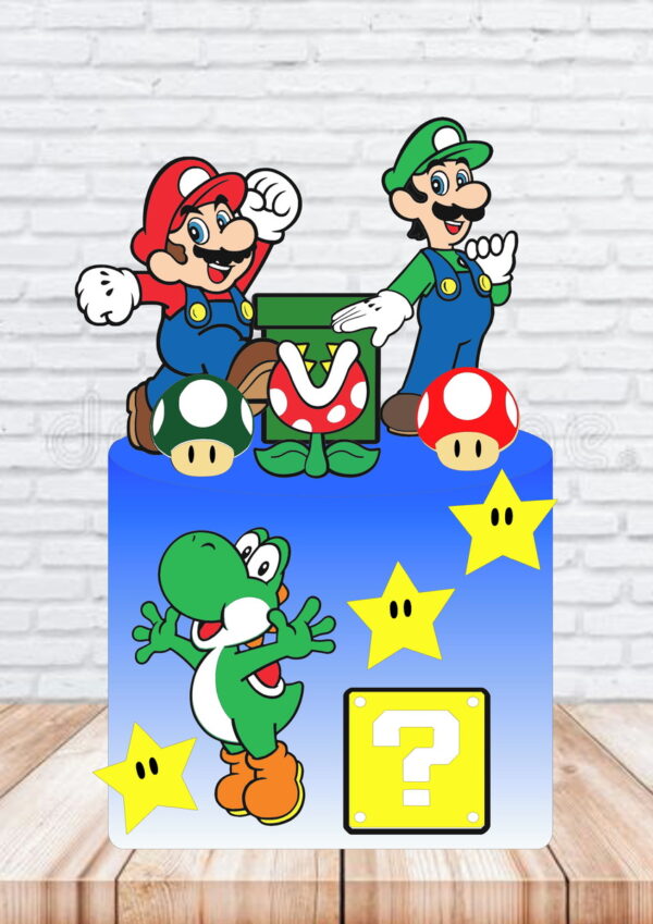 Arquivo de Corte Topo de Bolo Super Mario em Camadas 332