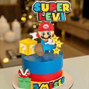 Arquivo de Corte Topo de Bolo Super Mario em Camadas 721