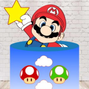 Arquivo de Corte Topo de Bolo Super Mario em Camadas 926