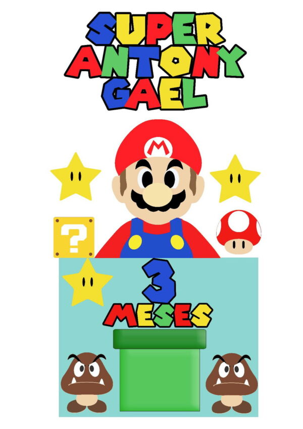 Arquivo De Corte Topo De Bolo Super Mario